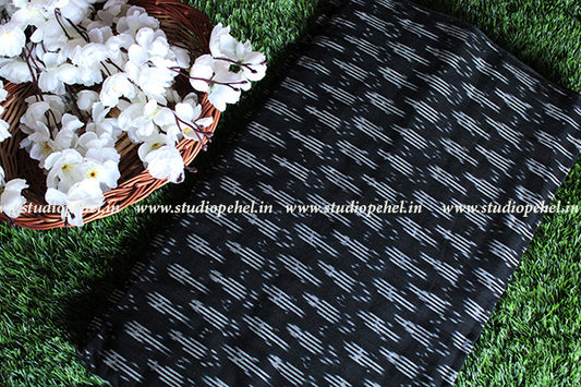 Ikkat Fabric - black tribe