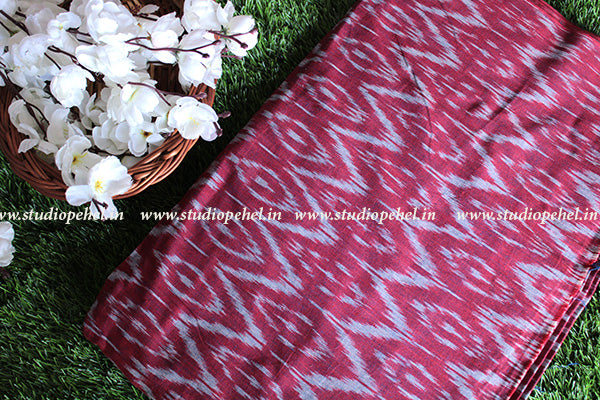 Ikkat Fabric - beet