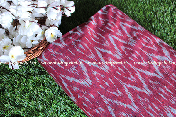 Ikkat Fabric - beet
