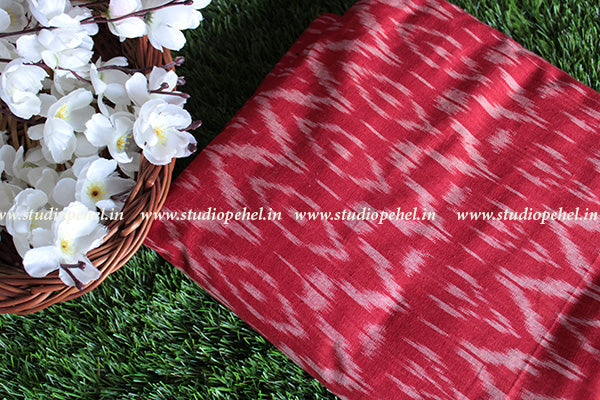 Ikkat Fabric - red