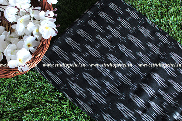 Ikkat Fabric - black tribe