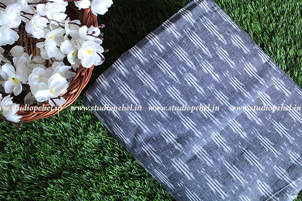 Ikkat Fabric - grey