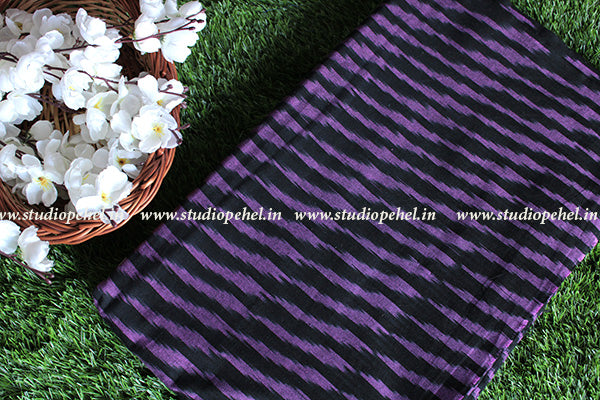 Ikkat Fabric - jamun