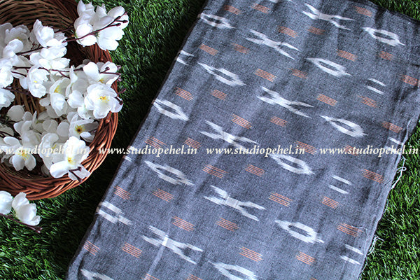 Ikkat Fabric - grey