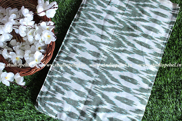 Ikkat Fabric - green