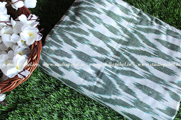 Ikkat Fabric - green