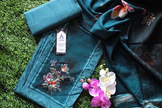 Casual Turquoise Salwar Kameez Set