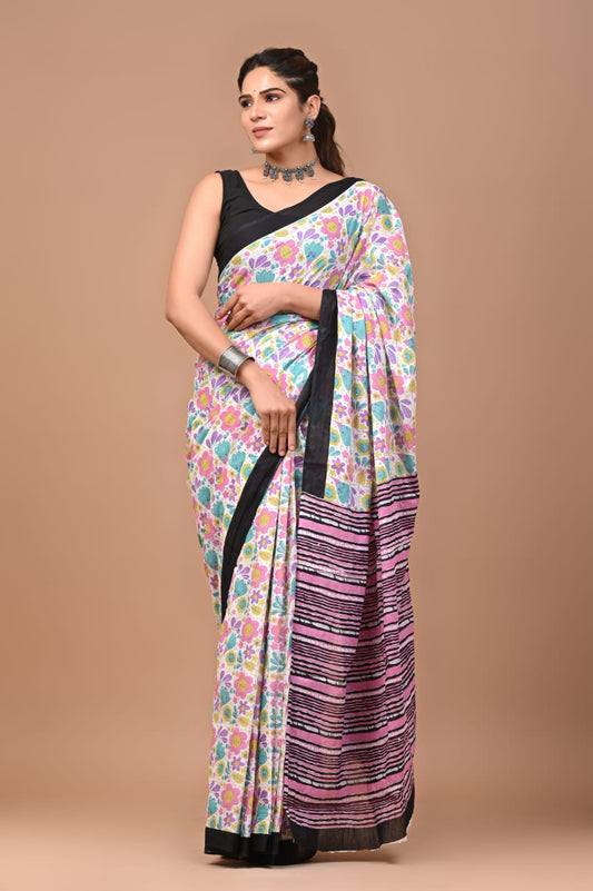 Flora Cotton Saree
