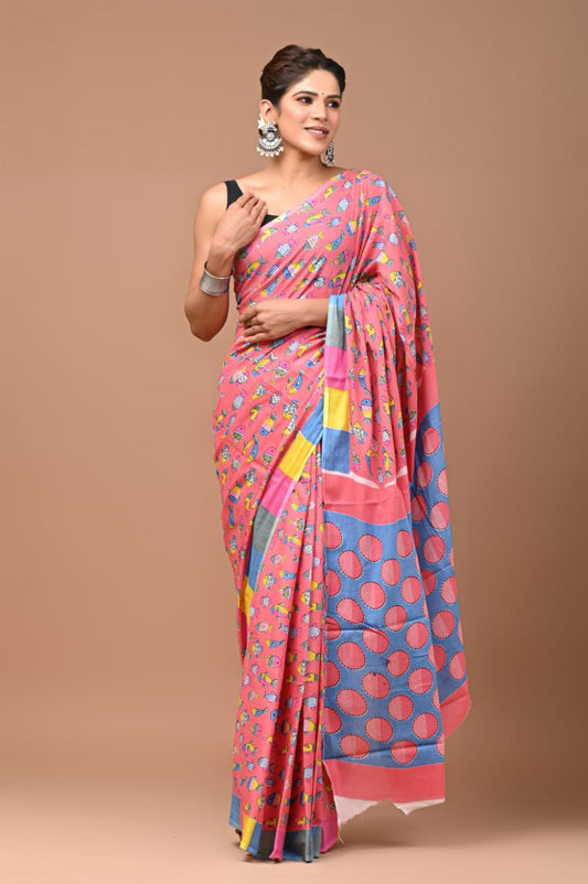 Pink Indiana Saree