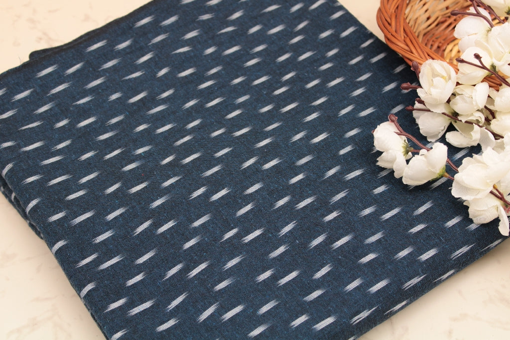 Navy Denim Ikkat