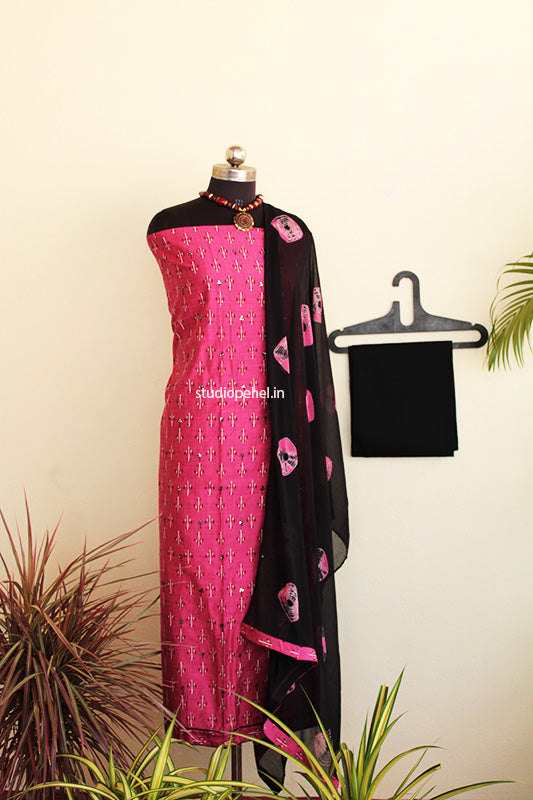 Pink Ikkat Salwar