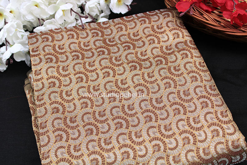 Beige Copper Brocade