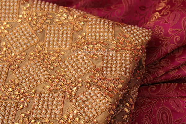 Gold Kundan Fabric