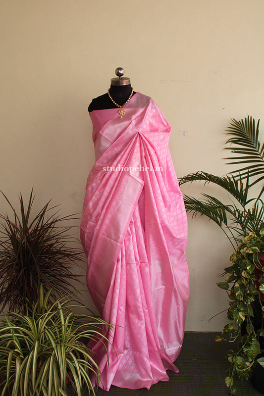 Modal Silk Saree - Pink