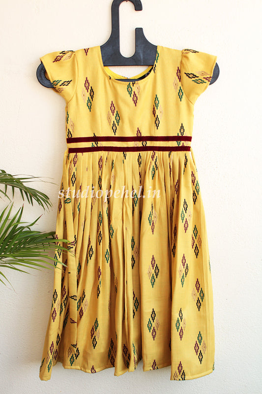 Girls Yellow Casual Dress