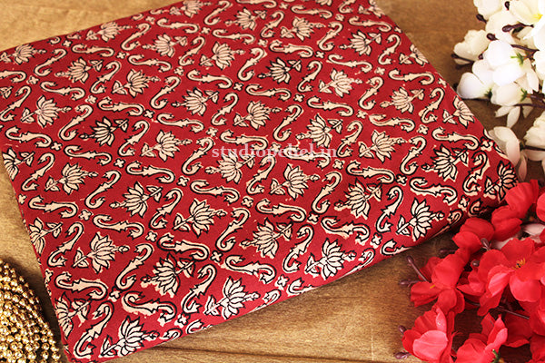 Rusty red cotton fabric