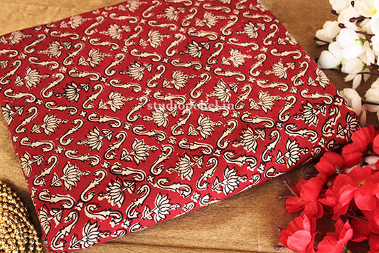 Rusty red cotton fabric