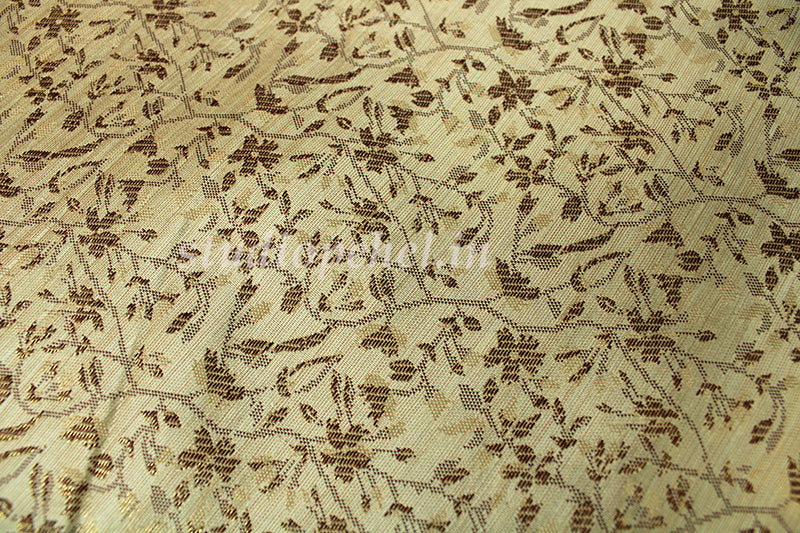 Dull Green Brocade Fabric