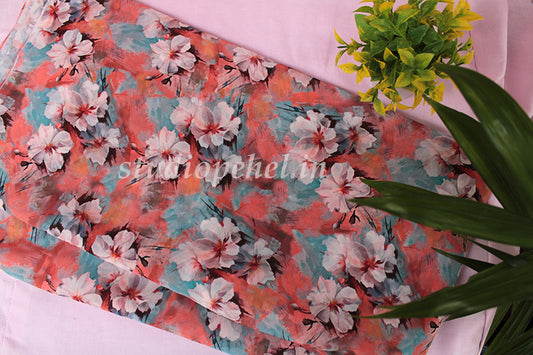 Floral Running Fabric - Kashmora