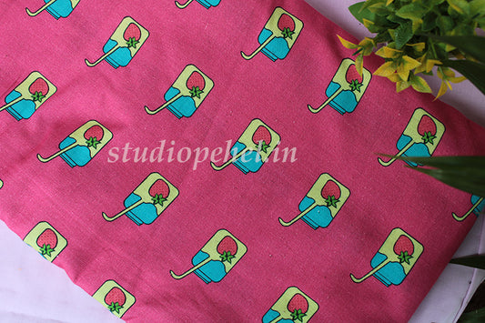 Cotton Running Fabric - Pickle Jar