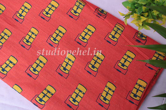 Cotton Running Fabric - Lantern