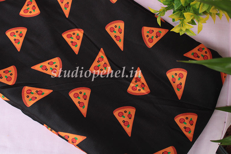 Cotton Running Fabric - Pizza