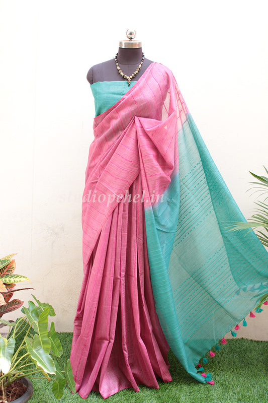 Bhagalpuri Sarees - Pink Baby
