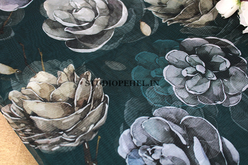 Glass green Tamara  fabric