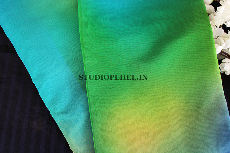 Sea & Forest green fabric