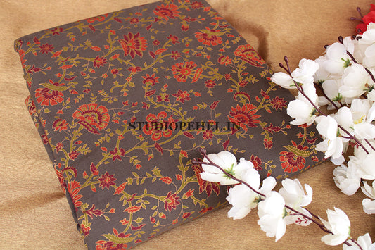 Cedar multi floral cotton fabric