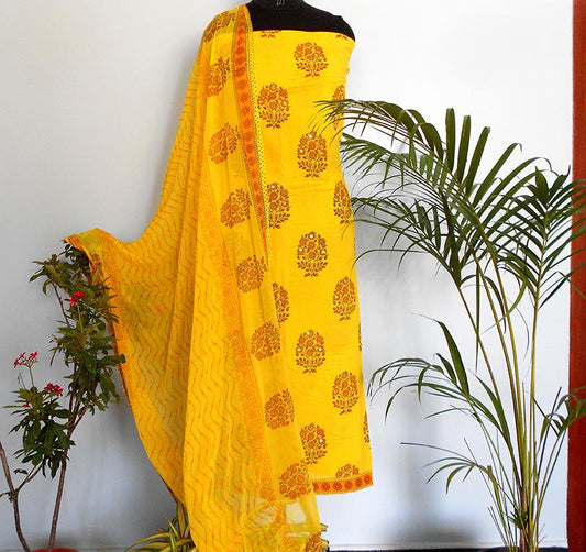 Ruhi yellow salwar set - STUDIO PEHEL