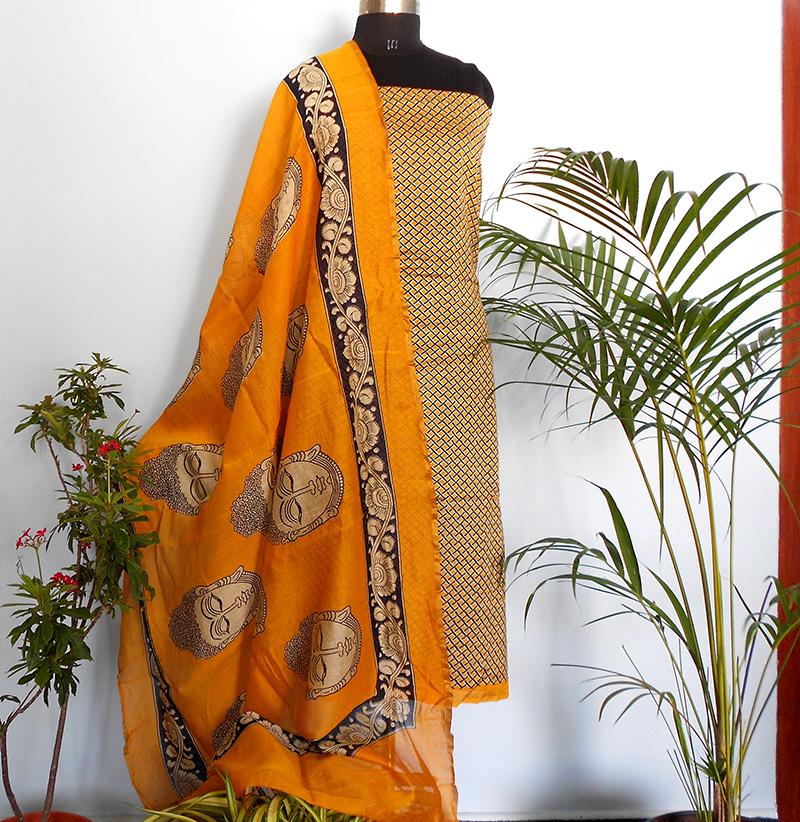 Ruhi yellow geometry salwar set - STUDIO PEHEL