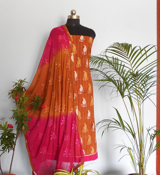 Ruhi  deep mustard salwar set - STUDIO PEHEL