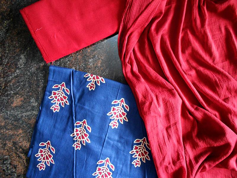 Ruhi deep blue salwar set - STUDIO PEHEL