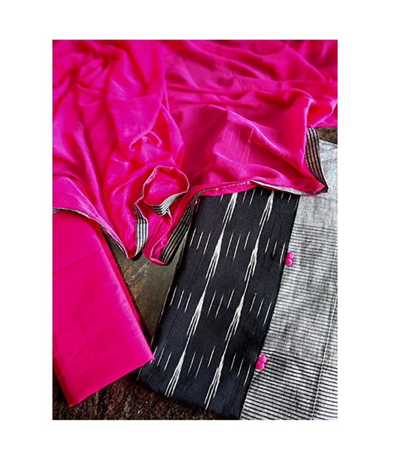 Ruhi Grey/Black salwar set - STUDIO PEHEL
