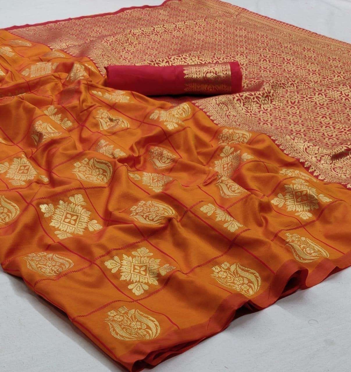 Checkered Soft Silk Sarees