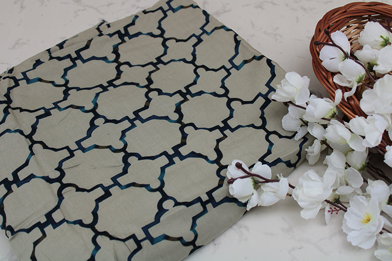 Rayon cotton-fabric- Cloud geometry