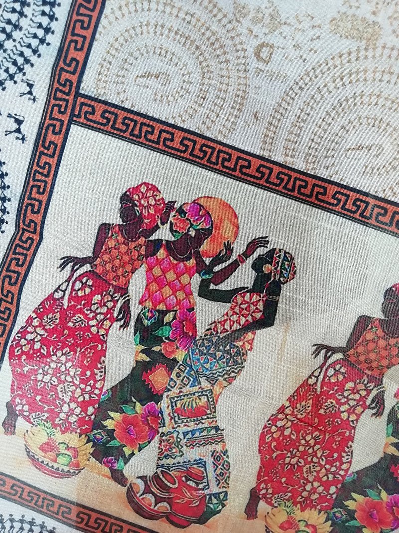 Chanderi Handpainted Dupatta - STUDIO PEHEL
