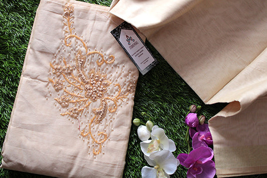 Royal Ivory Embroidered Salwar Suit Set