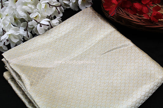 Brocade Fabric - Royal ivory
