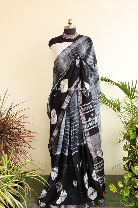 Linen Sarees - Grey