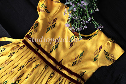 Girls Yellow Casual Dress