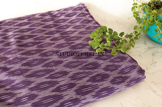 Ikkat Fabric - Purple