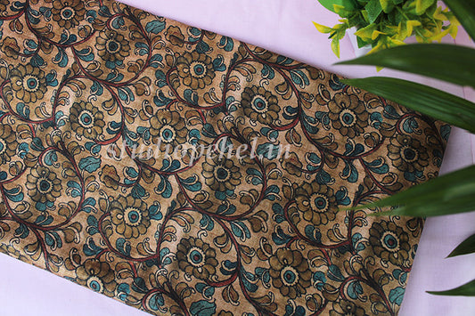 Designer RawSilk Fabric - Damask Floral 5
