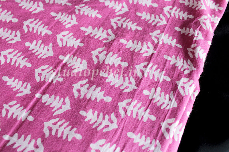 Pink Tree Soft Cotton Fabric