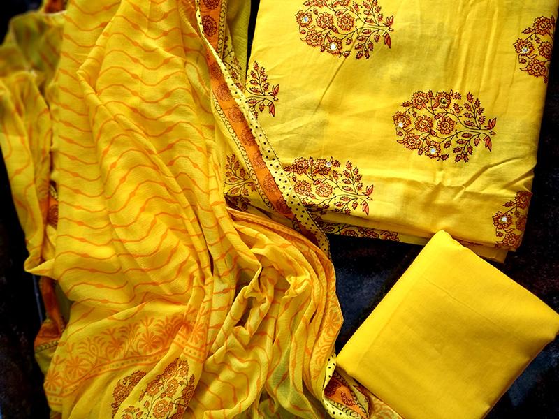 Ruhi yellow salwar set - STUDIO PEHEL 