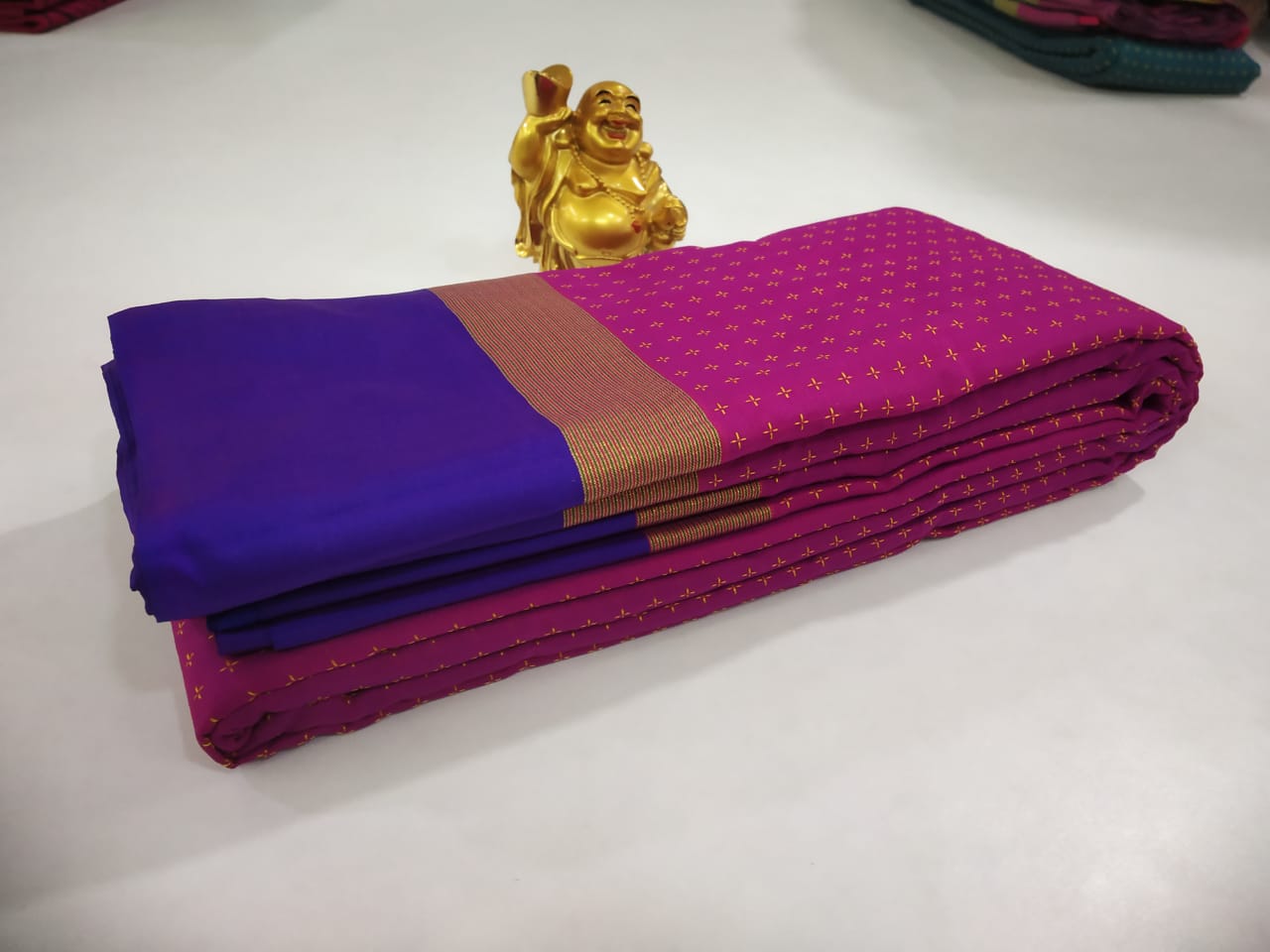 Mithra semi silk sarees - Pink