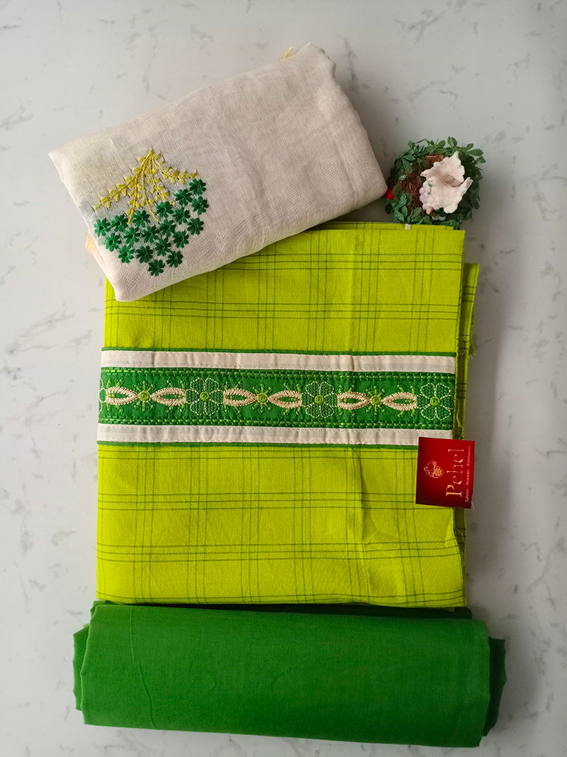 Parvati lush green salwar suit set - STUDIO PEHEL 
