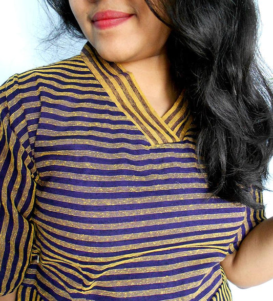 Zara striped dual tone dress - STUDIO PEHEL